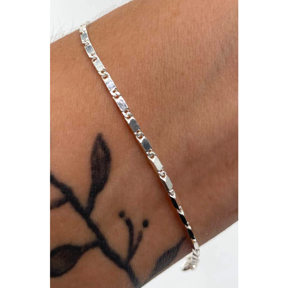 8" MWS Mark Wasserman Samara Italy 925 Silver Bracelet - Picture 3 of 9